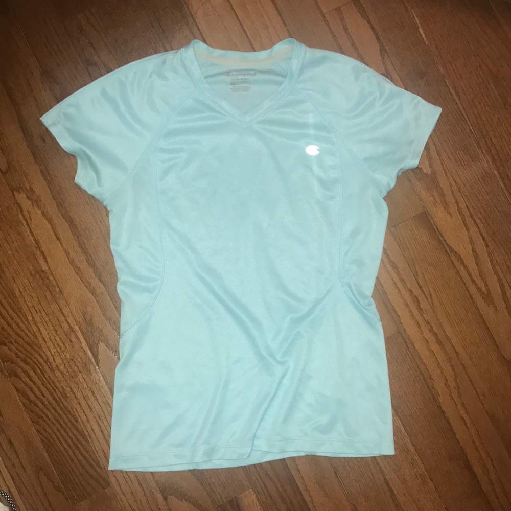Aqua Blue Champion Athletic Tee